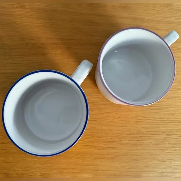 2 Vintage Rainbow Ceramic Mugs for Coffee, Soup, or Tea - Picture 6 of 6